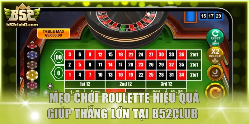 mẹo chơi Roulette